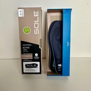 NEW SOLE Active Thick with Met Pad Plantar Fasciitis Insoles, Sz Men 7/Women 9